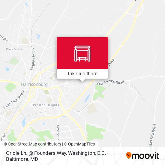 Oriole Ln. @ Founders Way map