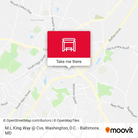 M.L.King Way @ Cvs map