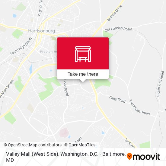 Mapa de Valley Mall (West Side)