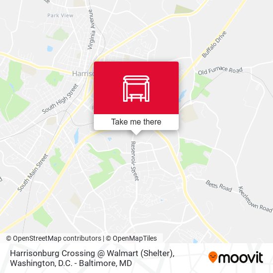 Harrisonburg Crossing @ Walmart (Shelter) map