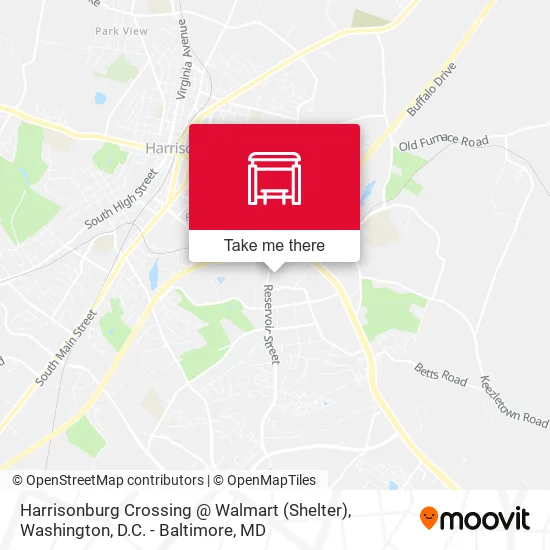 Mapa de Harrisonburg Crossing @ Walmart (Shelter)