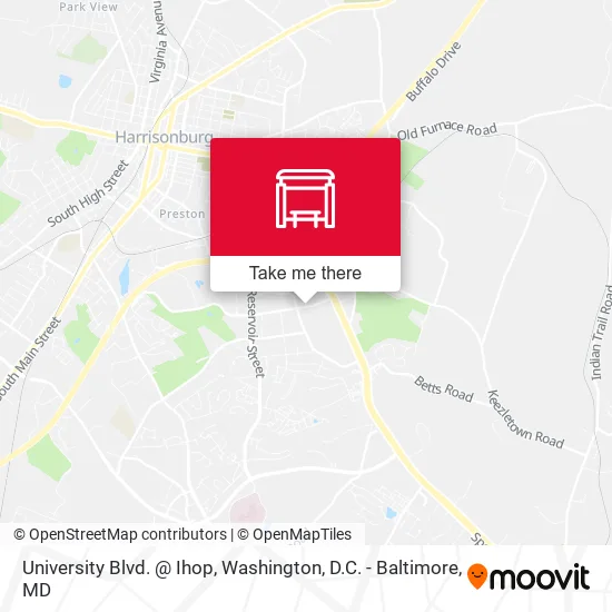 University Blvd. @ Ihop map