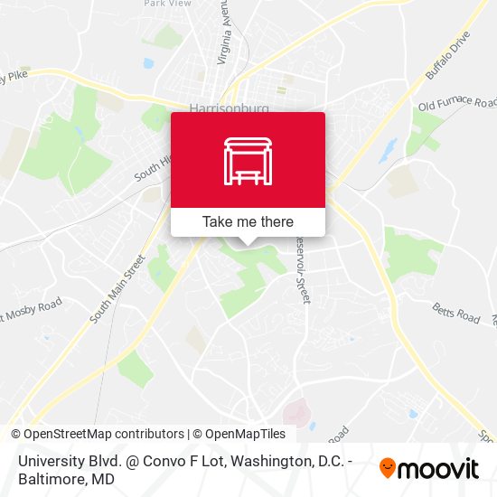University Blvd. @ Convo F Lot map