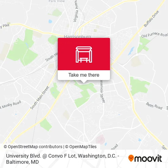 Mapa de University Blvd. @ Convo F Lot