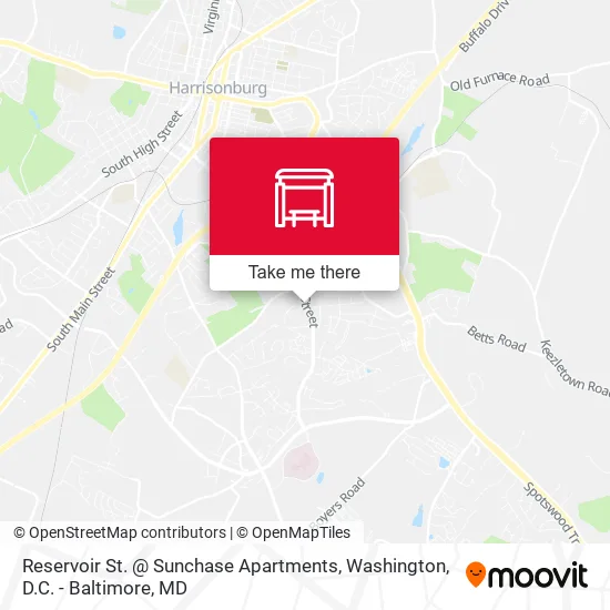 Mapa de Reservoir St. @ Sunchase Apartments