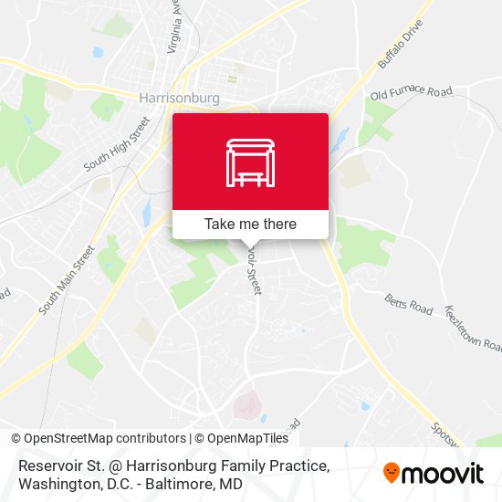 Mapa de Reservoir St. @ Harrisonburg Family Practice