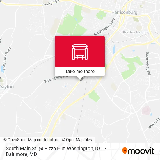 South Main St. @ Pizza Hut map