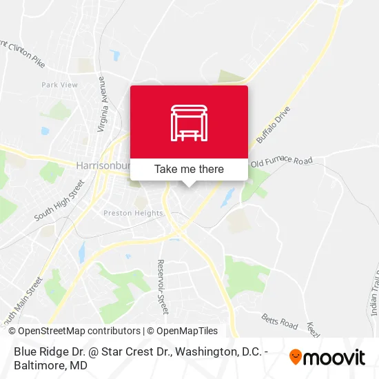 Blue Ridge Dr. @ Star Crest Dr. map