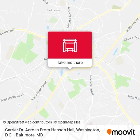 Mapa de Carrier Dr. Across From Hanson Hall