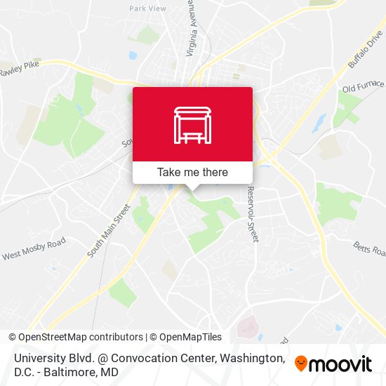 Mapa de University Blvd. @ Convocation Center