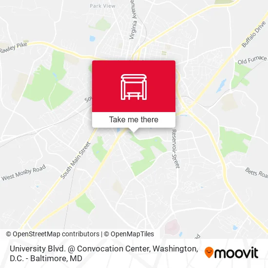 Mapa de University Blvd. @ Convocation Center