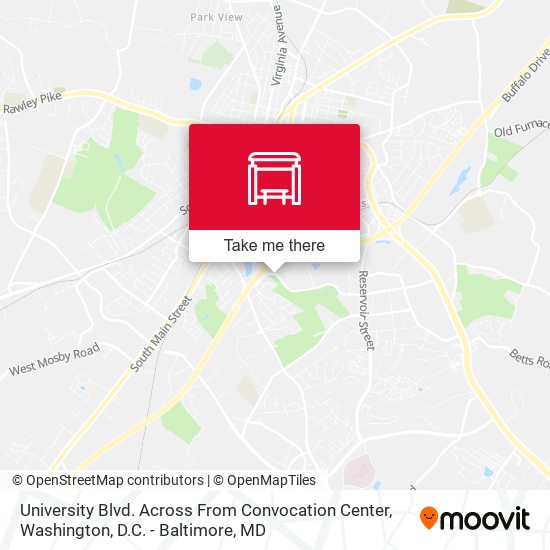 University Blvd. Across From Convocation Center map