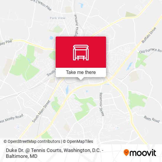 Duke Dr. @ Tennis Courts map