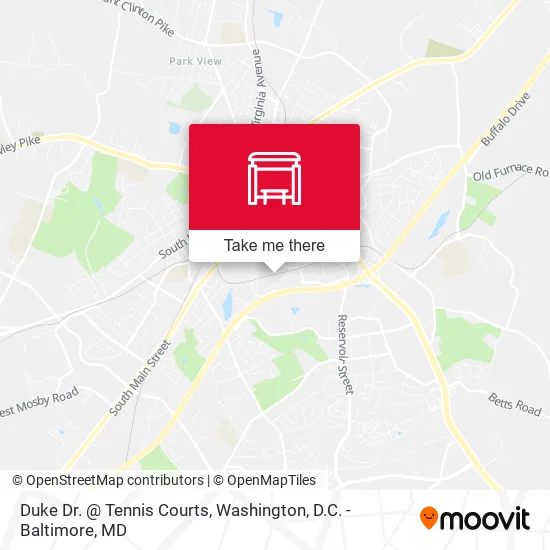 Duke Dr. @ Tennis Courts map