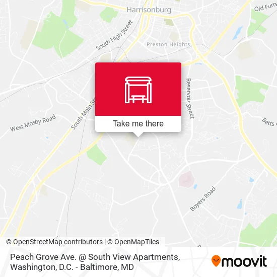 Peach Grove Ave. @ South View Apartments map