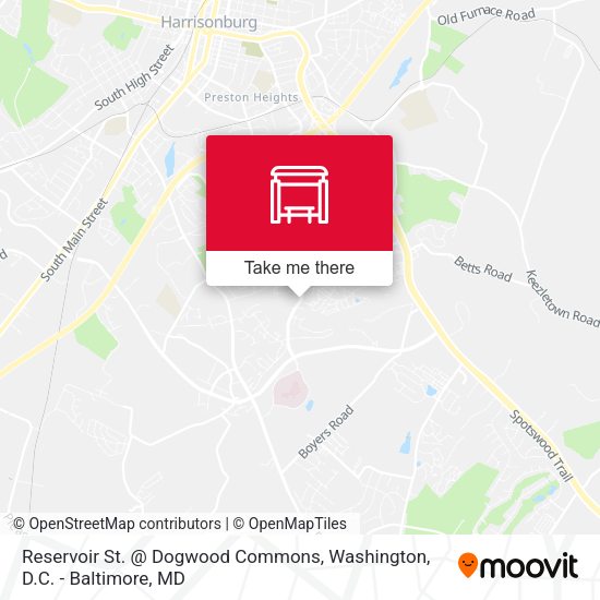 Reservoir St. @ Dogwood Commons map