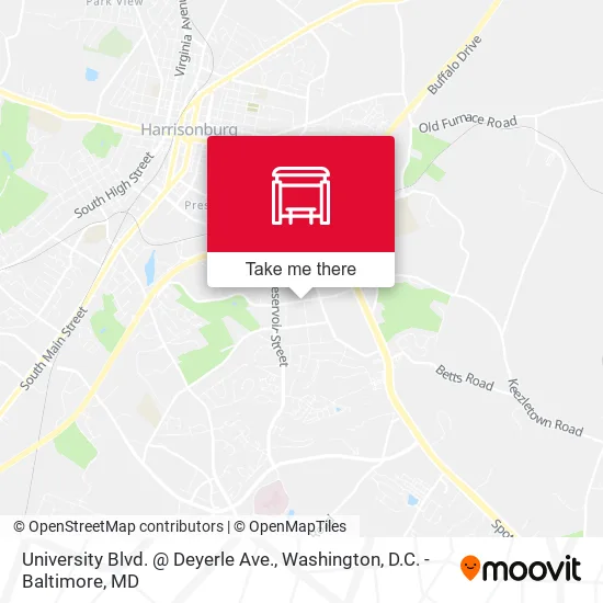 Mapa de University Blvd. @ Deyerle Ave.