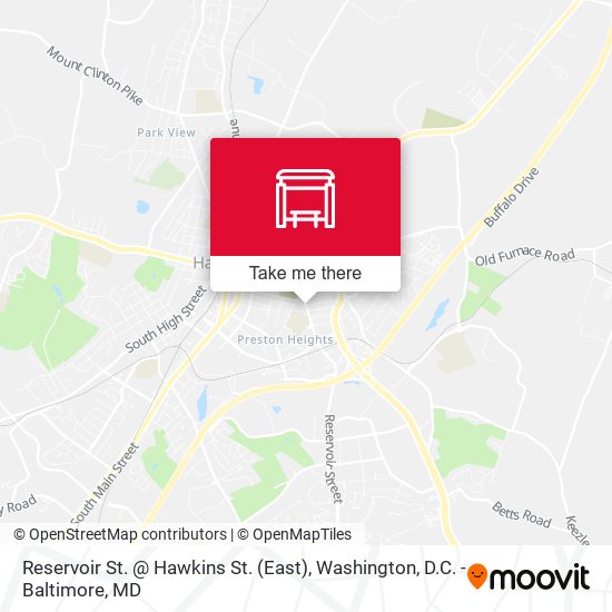 Reservoir St. @ Hawkins St. (East) map