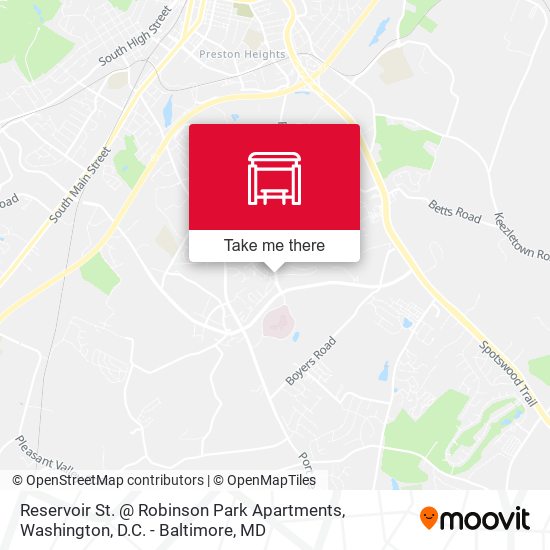 Mapa de Reservoir St. @ Robinson Park Apartments
