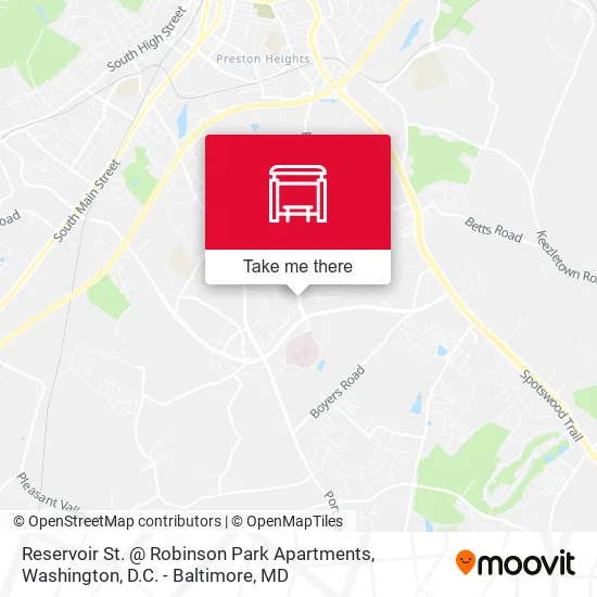 Mapa de Reservoir St. @ Robinson Park Apartments