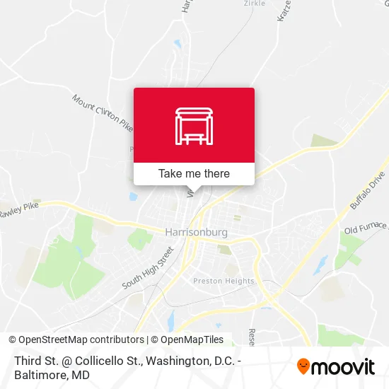 Third St. @ Collicello St. map