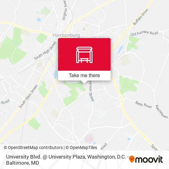 Mapa de University Blvd. @ University Plaza