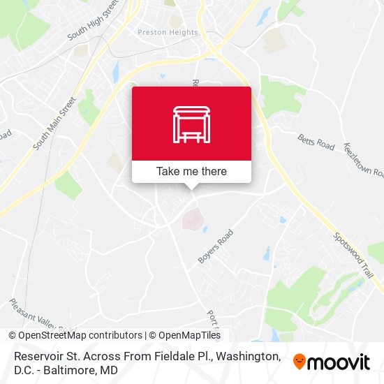 Reservoir St. Across From Fieldale Pl. map