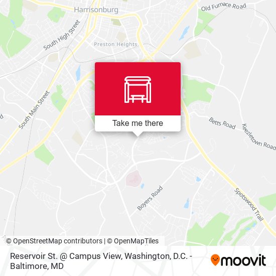 Reservoir St. @ Campus View map