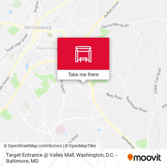Target Entrance @ Valley Mall map
