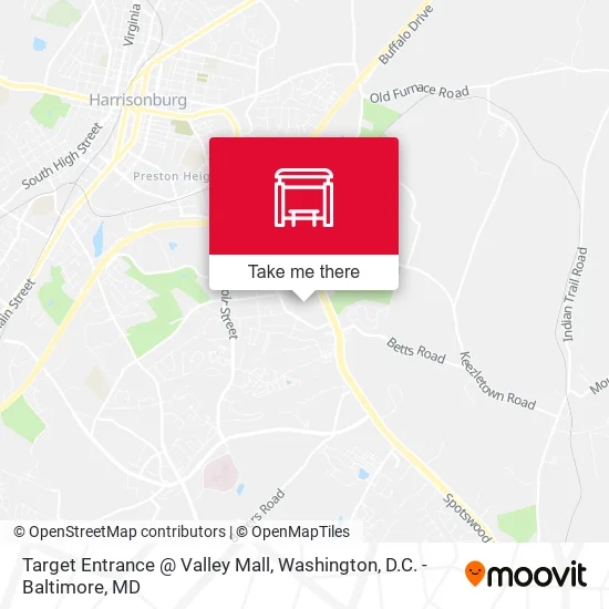 Target Entrance @ Valley Mall map