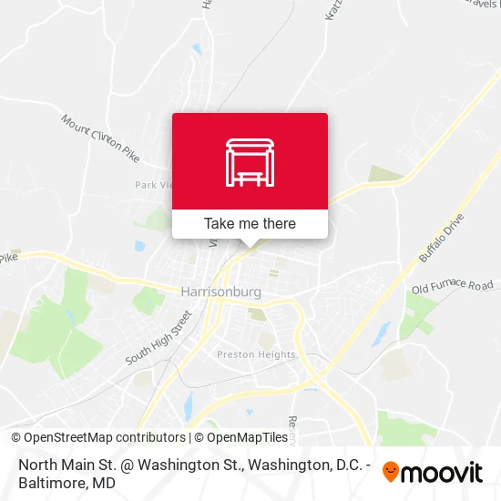 North Main St. @ Washington St. map