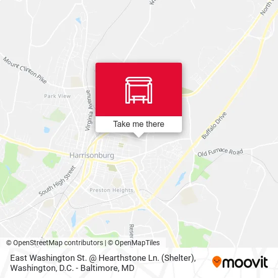 East Washington St. @ Hearthstone Ln. (Shelter) map