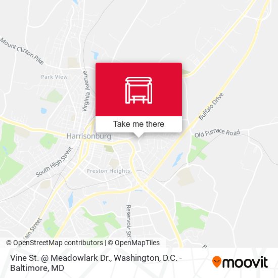 Mapa de Vine St. @ Meadowlark Dr.