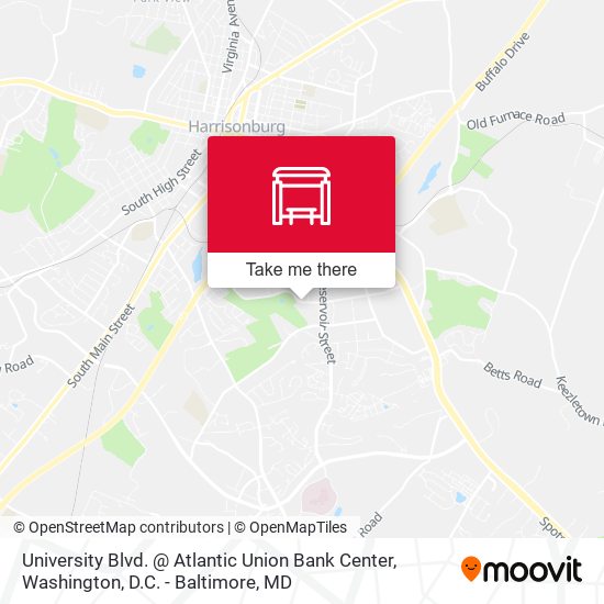 Mapa de University Blvd. @ Atlantic Union Bank Center