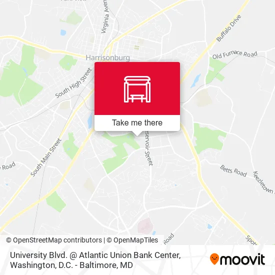 Mapa de University Blvd. @ Atlantic Union Bank Center