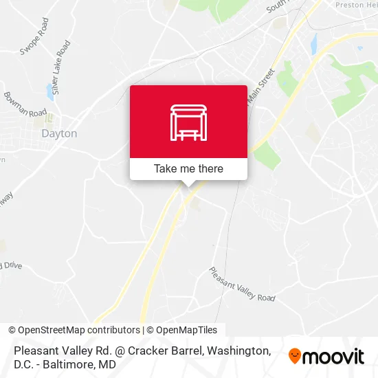 Pleasant Valley Rd. @ Cracker Barrel map