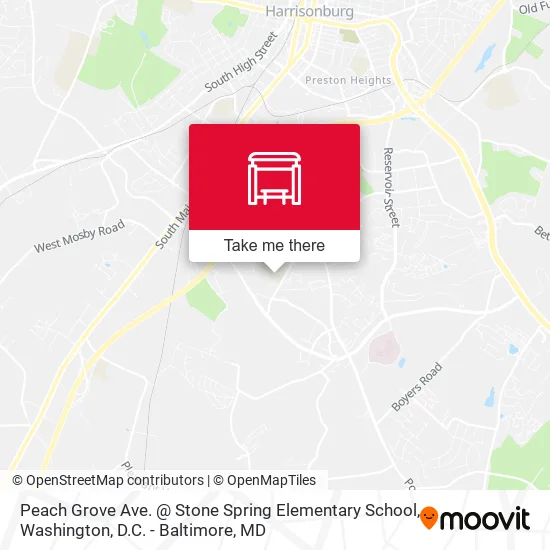 Peach Grove Ave. @ Stone Spring Elementary School map