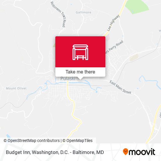 Mapa de Budget Inn