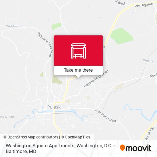 Washington Square Apartments map