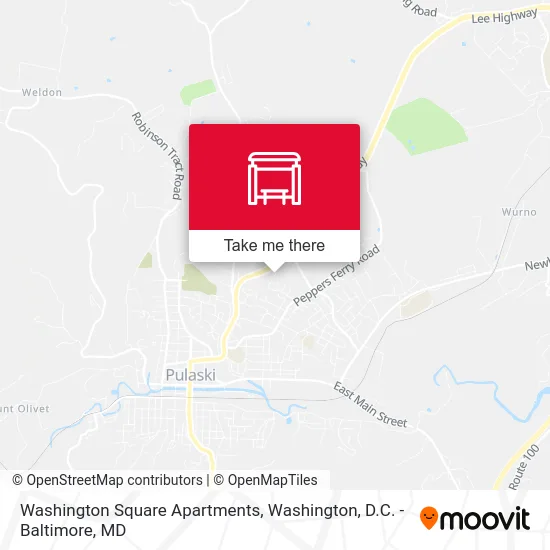 Washington Square Apartments map