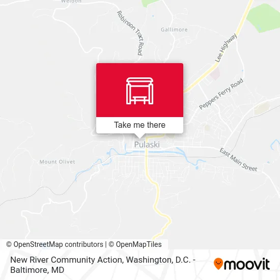 New River Community Action map