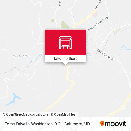 Tom's Drive In map