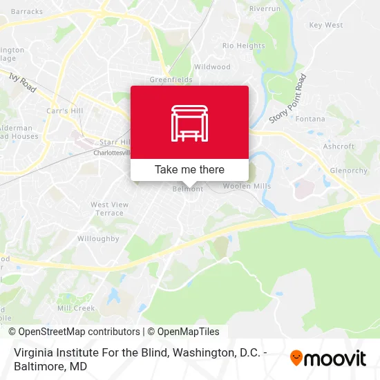 Virginia Institute For the Blind map