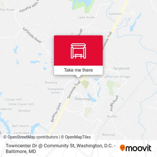 Towncenter Dr @ Community St map