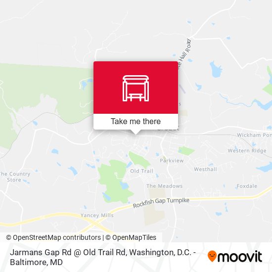 Jarmans Gap Rd @ Old Trail Rd map
