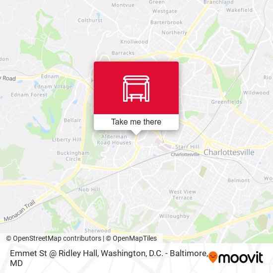 Emmet St @ Ridley Hall map
