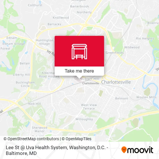 Lee St @ Uva Health System map