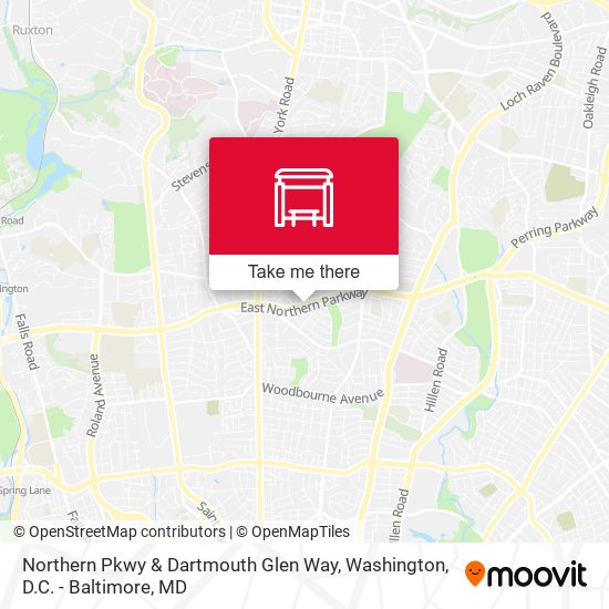 Northern Pkwy & Dartmouth Glen Way map