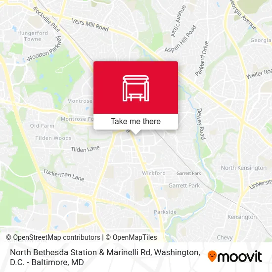 North Bethesda Station & Marinelli Rd map