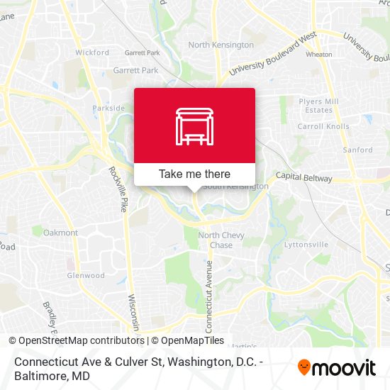 Connecticut Ave & Culver St map